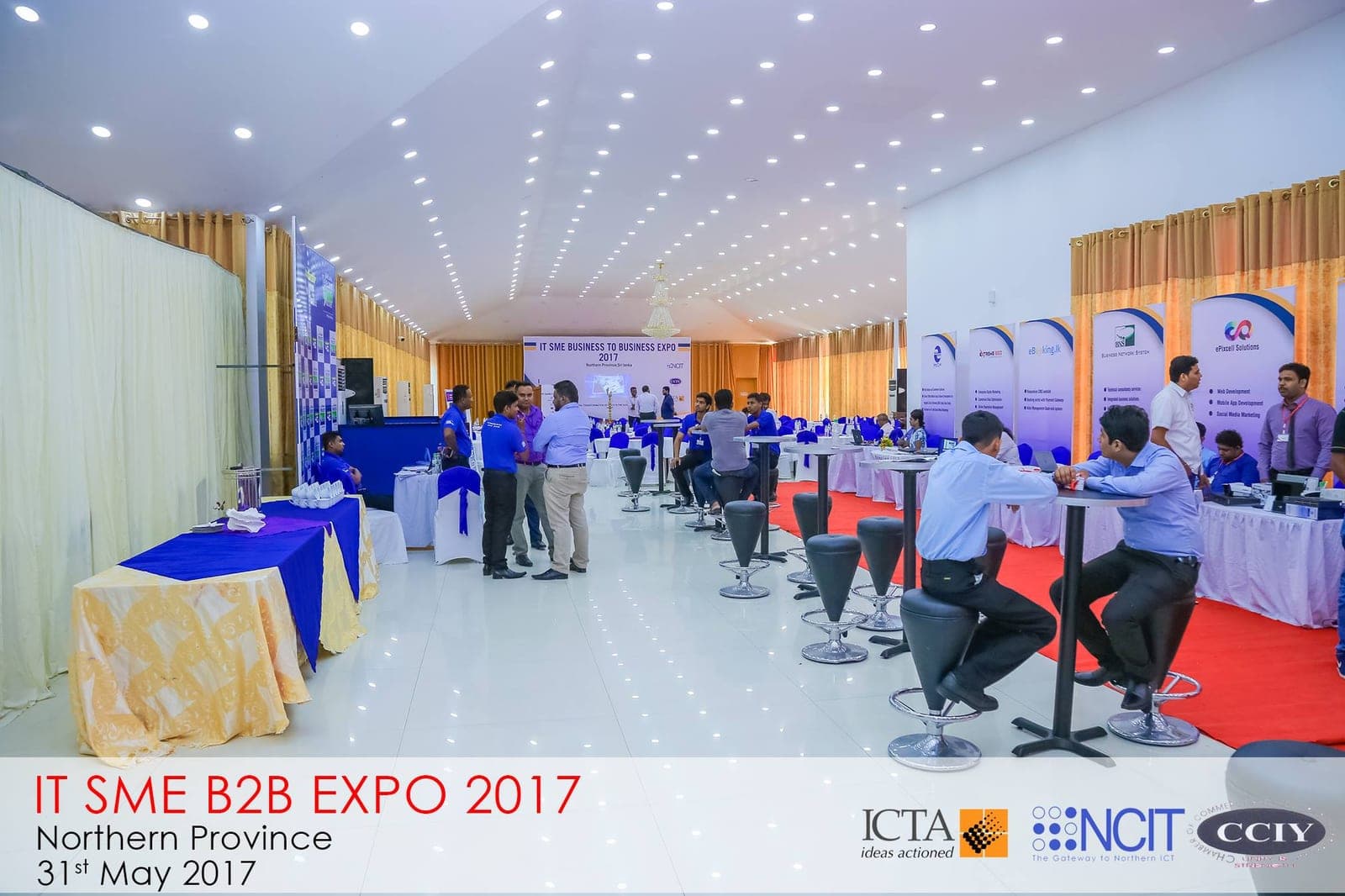 Northern IT SME Business to Business Expo 2017  Organized in grant scale for SMEs in Northern Province