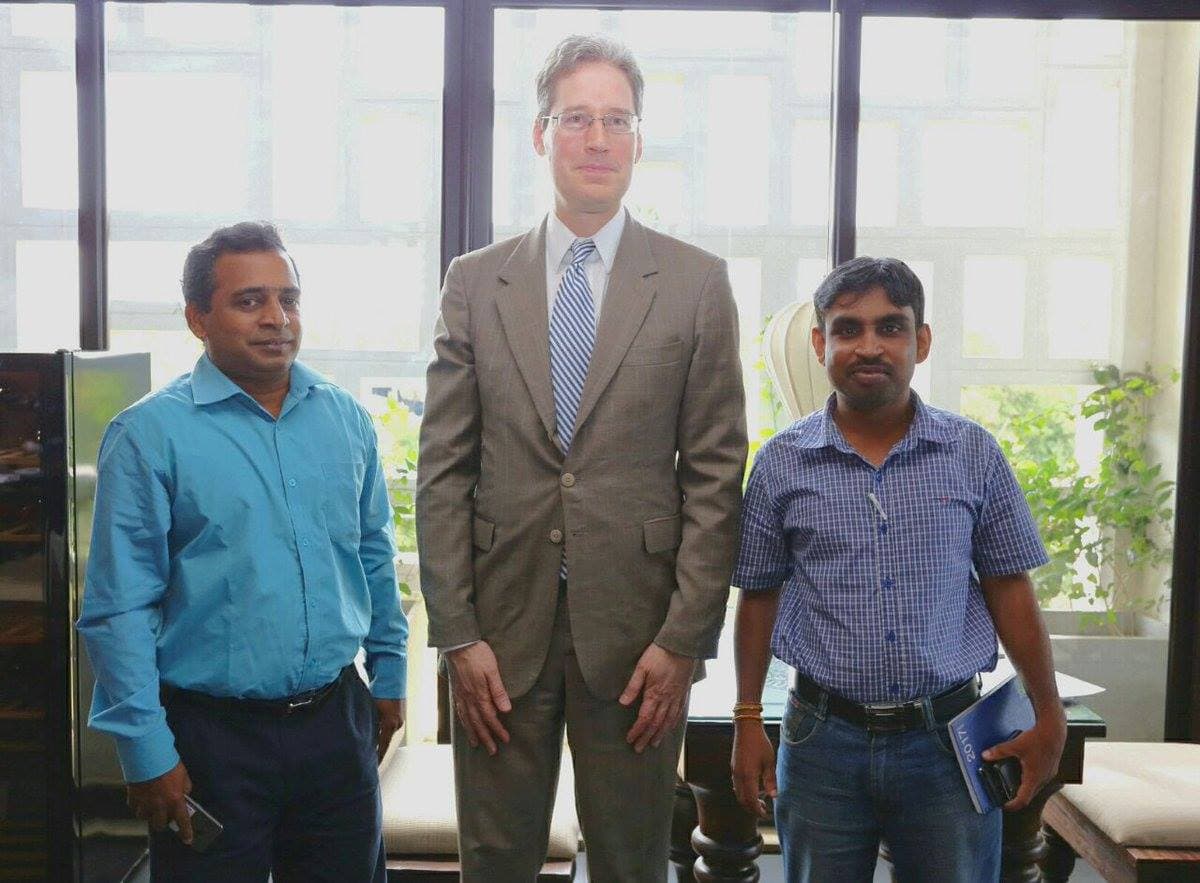 Meeting With Deputy Chief of Mission Robert B. Hilton (photo 1)